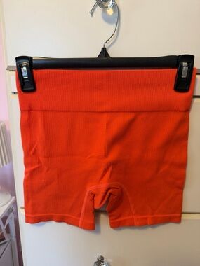 wild fable Bright Orange Ribbed Seamless Shorts